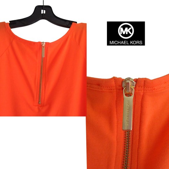 **SOLD**MICHAEL Michael Kors NWOT CLEMENTINE Stud MK Circle Shirt Dress L - Picture 9 of 12